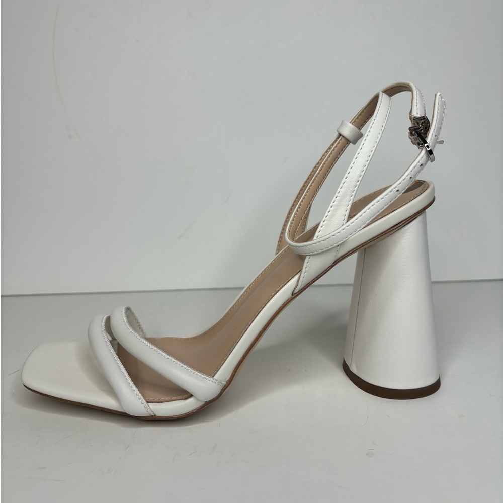 Sam Edelman Womens Size 10 Kia‎ White Leather Dress Heels Sandals